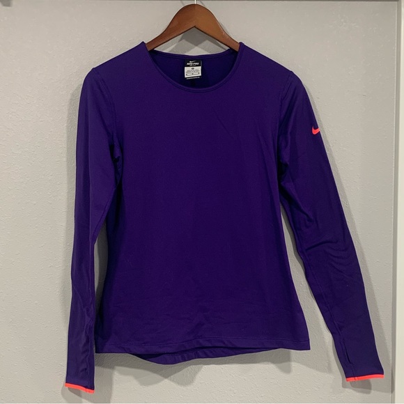 Nikepro dri fit long sleeve top with thumb holes - Picture 1 of 5